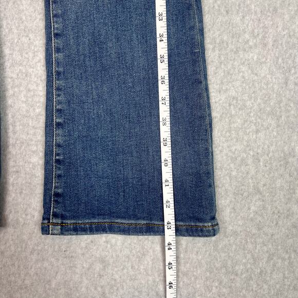 Anthropologie Pilcro Mid Wash The Icon High Rise Flare Jeans Size 25 - Picture 11 of 14